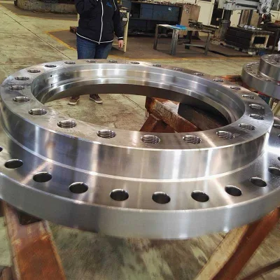 Forging and CNC machining of flanges