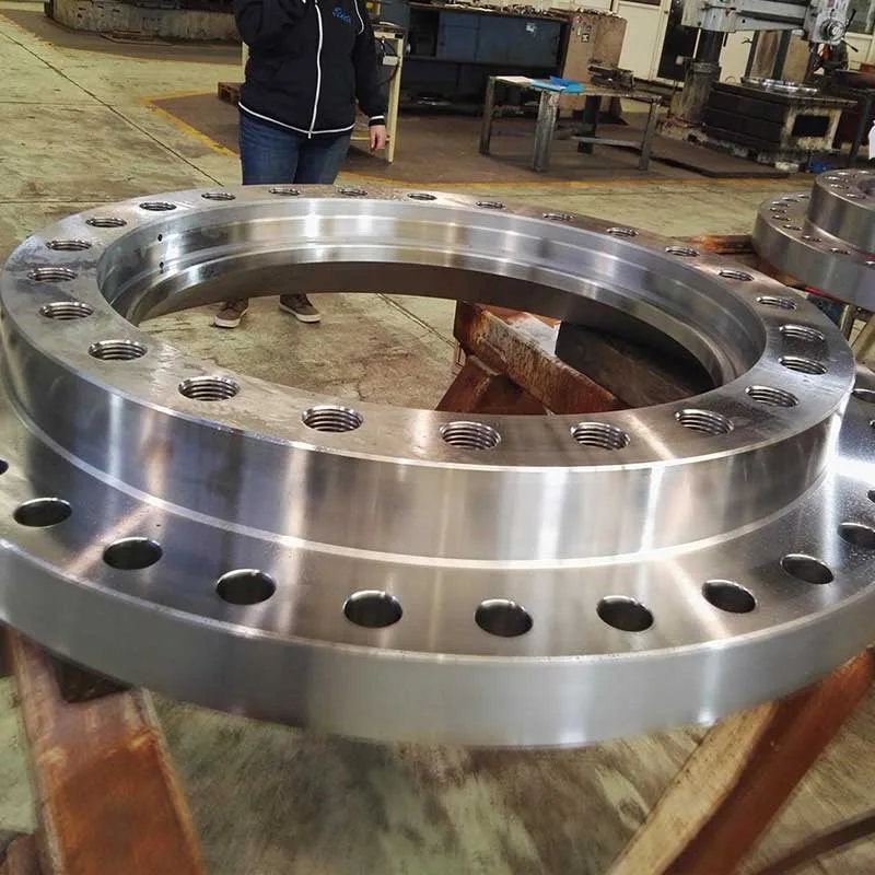 Forging and CNC machining of flanges