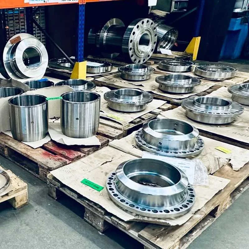 Forging and CNC machining of flanges