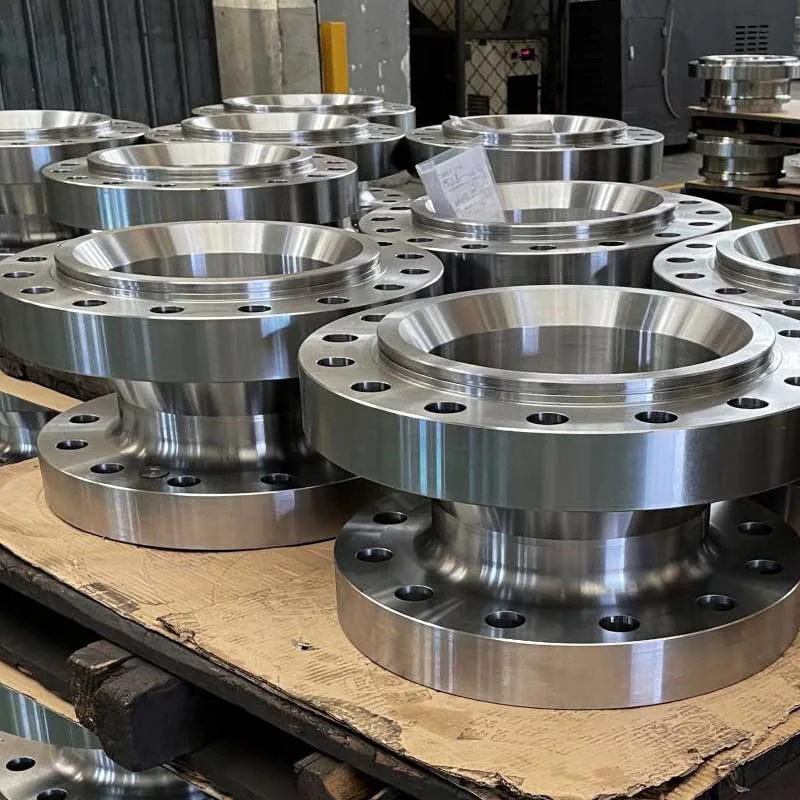 Forging and CNC machining of flanges