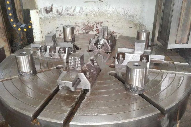 Vertical lathes employ dual-tool machining