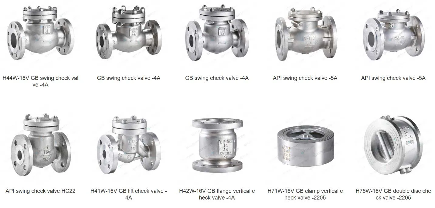 Check valve series